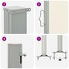 vidaXL Auvent lat&eacute;ral r&eacute;tractable de patio 60x300 cm Cr&egrave;me