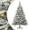 vidaXL Arbre de No&euml;l artificiel pr&eacute;-&eacute;clair&eacute; avec ensemble de boules