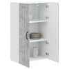 vidaXL Armoire de cuisine avec étagère Gris béton 60 x 31 x 100 cm