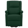 vidaXL Fauteuil de massage Vert fonc&eacute; Tissu