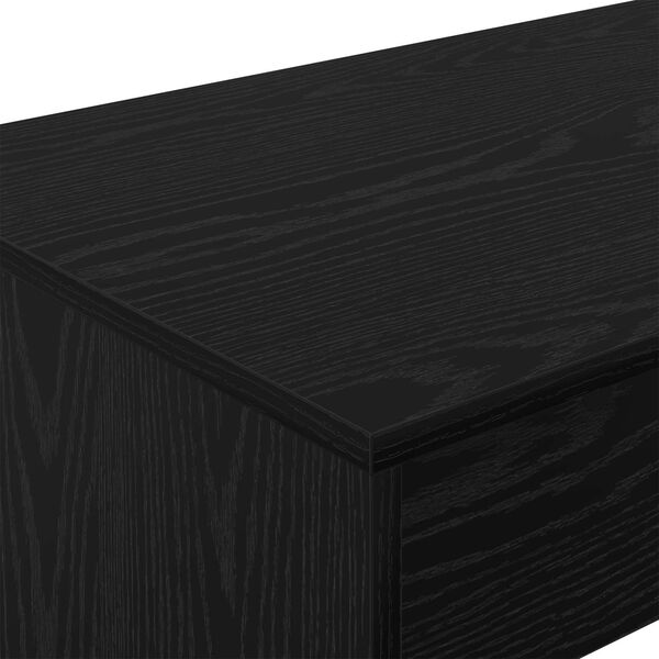 vidaXL Bureau de lit Ch&ecirc;ne noir 100 x 45 x 75 cm Bois d'ing&eacute;nierie