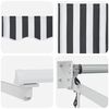 vidaXL Auvent r&eacute;tractable anthracite et blanc 5x3 m tissu et aluminium