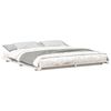 vidaXL Cadre de lit Blanc 200 x 200 cm Pin massif