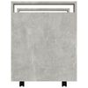 vidaXL Chariot de bureau Gris b&eacute;ton 60x45x60 cm Bois d'ing&eacute;nierie