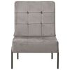 vidaXL Chaise de relaxation 65x79x87 cm Gris clair Velours