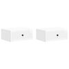 vidaXL Cabinet de chevet 2 pcs Blanc brillant 49 x 34,5 x 20 cm