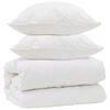 vidaXL Couette avec Oreillers avec oreiller 3 pcs Blanc Microfibre