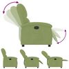 vidaXL Fauteuil inclinable vert clair velours