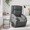 vidaXL Fauteuil inclinable Gris Similicuir