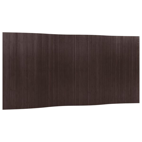 vidaXL Cloison de s&eacute;paration marron fonc&eacute; largeur 400 cm hauteur 165 cm bambou