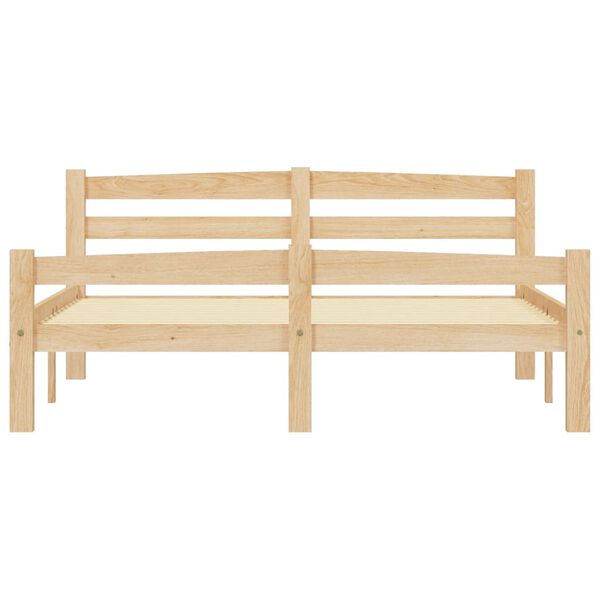 vidaXL Cadre de lit sans matelas bois de pin massif 120x200 cm