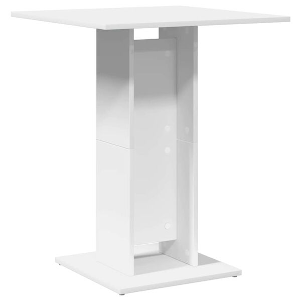 vidaXL Table de bistro Blanc 60x60x75 cm Bois d'ing&eacute;nierie