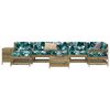 vidaXL Salon de jardin 9 pcs bois de pin impr&eacute;gn&eacute;