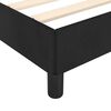 vidaXL Cadre de lit sans matelas noir 100x200 cm velours