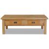 vidaXL Table basse teck massif 100x60x35 cm