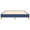 vidaXL Cadre de lit sans matelas bleu 160x200 cm tissu