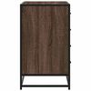 vidaXL Commode chêne marron 70x41x70 cm bois d'ingénierie