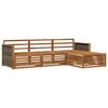 vidaXL Ensemble de canap&eacute;s d'ext&eacute;rieur Naturel 249,5 x 162,5 x 73 cm