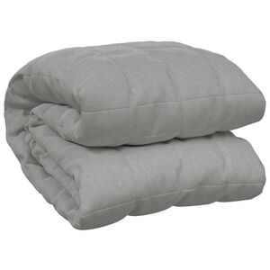 vidaXL Couverture lest&eacute;e Gris 152x203 cm 11 kg Tissu