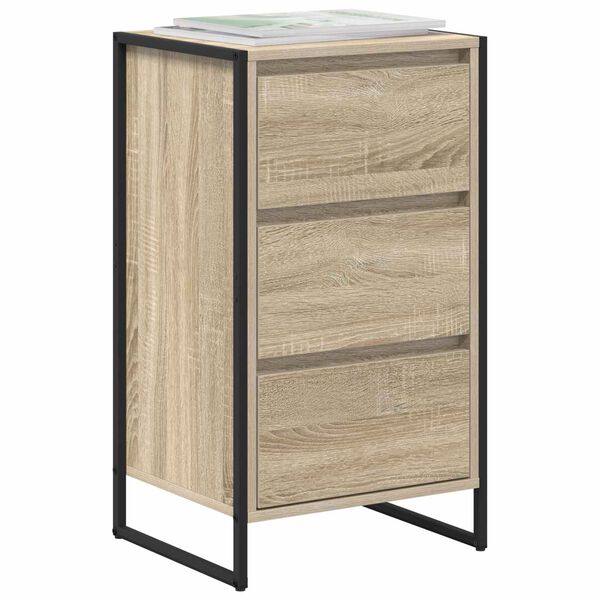 vidaXL Buffet avec tiroir Sonoma 42 x 36 x 75.5 cm Bois d'ing&eacute;nierie