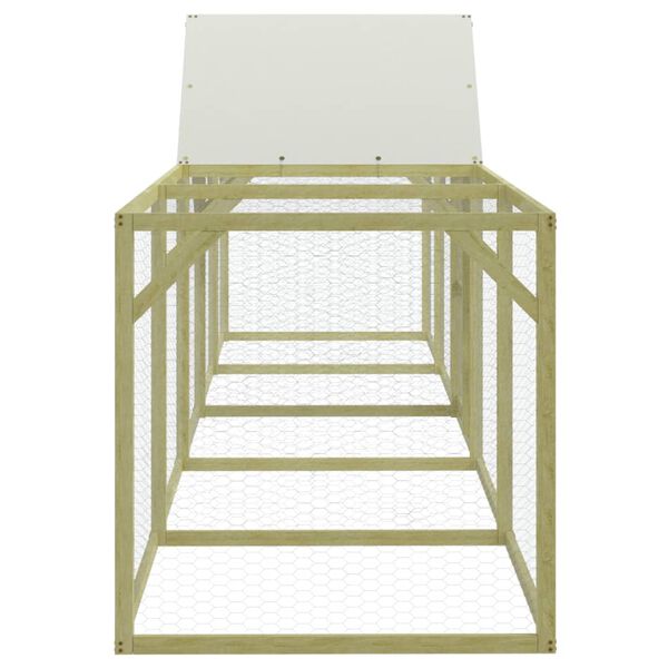 vidaXL Poulailler 500x100x150 cm Bois de pin massif impr&eacute;gn&eacute;