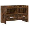 vidaXL Meuble TV 71,5 x 33 x 47 cm Ch&ecirc;ne fum&eacute; Bois d'ing&eacute;nierie