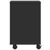 vidaXL Support d'imprimante avec roulettes noir 41x32x48 cm
