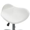 vidaXL Chaise de bureau Blanc Similicuir