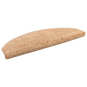 vidaXL Tapis d'escalier auto-adh&eacute;sifs 15 pc 80 x 24,5 x 3,5 cm Dor&eacute;