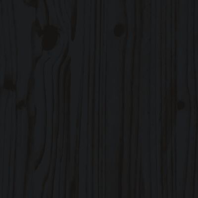 vidaXL Jardinière noir 40x40x39 cm bois massif de pin
