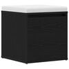 vidaXL Commode Chêne noir 40,5 x 40 x 40 cm Bois d'ingénierie