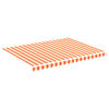 vidaXL Tissu de remplacement pour auvent Jaune et orange 4x3 m