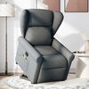 vidaXL Fauteuil de massage inclinable Gris fonc&eacute; Tissu
