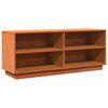 vidaXL Armoire &agrave; chaussures cire marron 110x34x45 cm bois pin massif