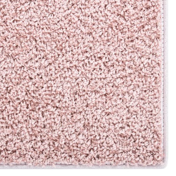 vidaXL Tapis &agrave; poils souples antid&eacute;rapant 115x170 cm Rose