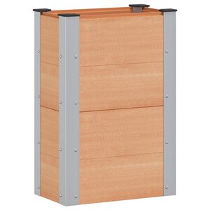 vidaXL Jardini&egrave;re sur&eacute;lev&eacute;e Marron 50 x 30 x 72 cm
