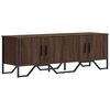 vidaXL Meuble TV ch&ecirc;ne marron 122x34x41 cm bois d'ing&eacute;nierie