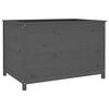 vidaXL Lit sur&eacute;lev&eacute; de jardin gris 119,5x82,5x78 cm bois de pin massif