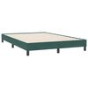 vidaXL Sommier &agrave; lattes de lit et matelas et LED vert fonc&eacute; 160x220cm velours