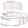 vidaXL Table de pique-nique avec bac à sable pour enfants pin massif
