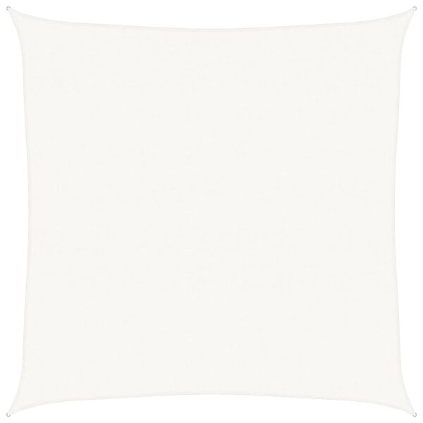 vidaXL Voile d'ombrage 160 g/m&sup2; Blanc 6x6 m PEHD