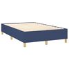 vidaXL Sommier &agrave; lattes de lit avec matelas bleu 120x190 cm tissu