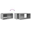 vidaXL Ensemble de tables basses 2 pcs Gris Sonoma Bois d'ing&eacute;nierie