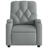 vidaXL Fauteuil de massage inclinable Gris clair Tissu