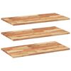 vidaXL &Eacute;tag&egrave;res flottantes 3 pcs 60x40x2 cm acacia massif &agrave; l'huile