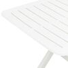 vidaXL Table pliable de jardin Blanc 79x72x70 cm Plastique