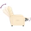 vidaXL Fauteuil inclinable Cr&egrave;me Similicuir
