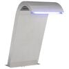 vidaXL Fontaine de piscine Argent&eacute; 47 x 31 x 60 cm Acier inoxydable