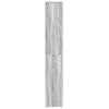vidaXL Armoire de bain Sonoma gris 30x30x183,5 cm Bois d'ingénierie
