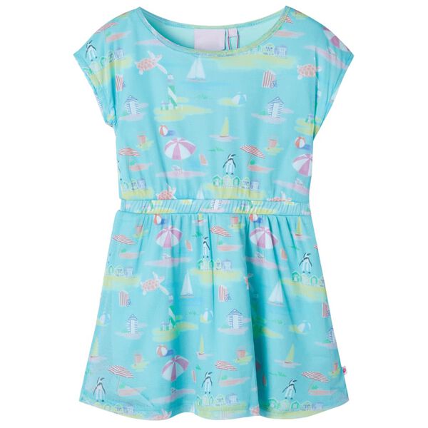 Robe pour enfants aqua clair 128